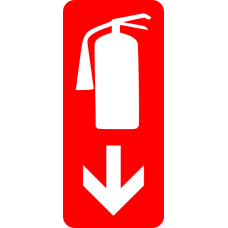 Placa ABS Extintor moderno