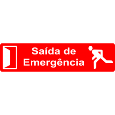 Distico ABS saída de emergência